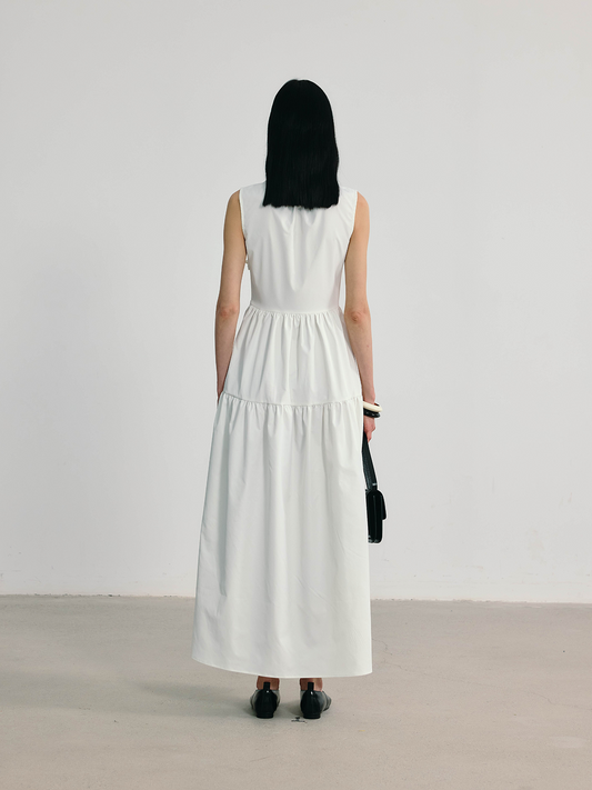 White Sleeveless Dress