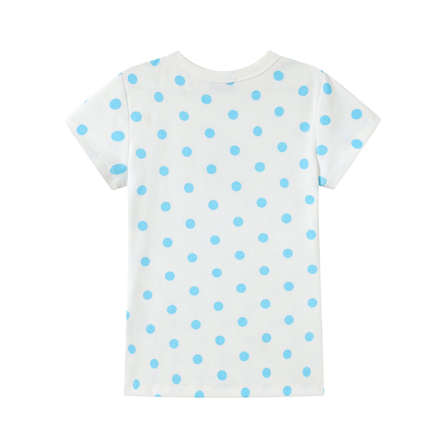 HoMood|Blue Polka Dot Cartoon Cat Y2K T-Shirt
