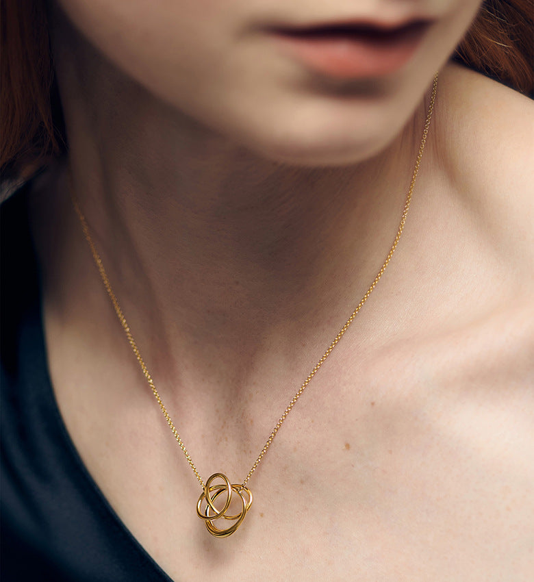 Orbit Knot Pendant Necklace