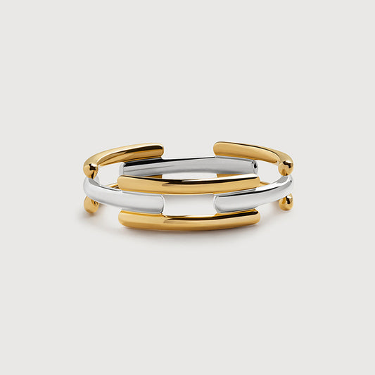 Dual Tone Sculptural Ring