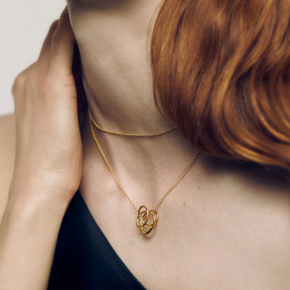 Orbit Knot Pendant Necklace