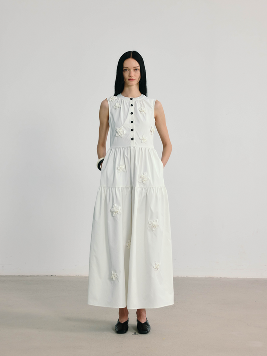 White Sleeveless Dress