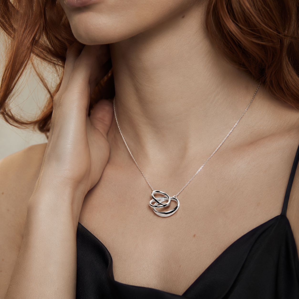 Orbit Knot Pendant Necklace